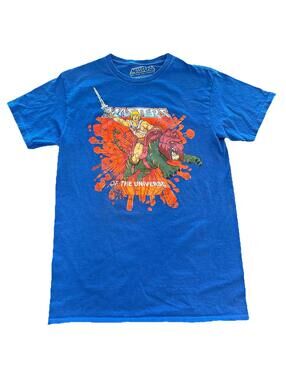 Lootcrate Lootwear Exclusive He-Man Masters Of The Universe Blue T Shirt Size S